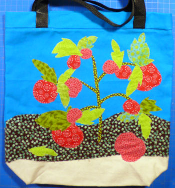 Terry Ellen Carter draws with fabric.
